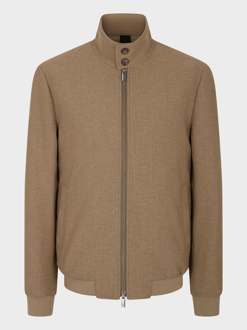 Blouson en polyester recyclé marron - Father & Sons   - 6 