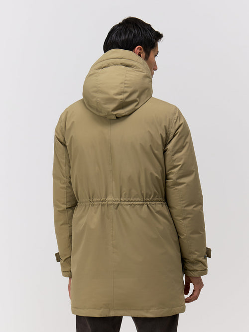 Parka beige à capuche - Father & Sons   - 2 