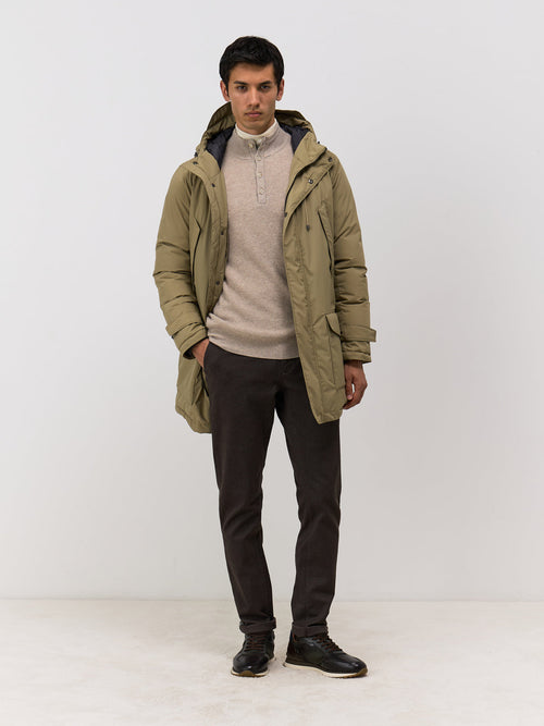 Parka beige à capuche - Father & Sons   - 5 