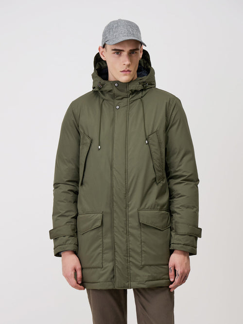 Parka olive à capuche - 1 - Father & Sons   - 17 