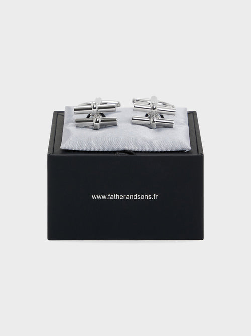 Boutons de manchettes argent - Father & Sons   - 2 