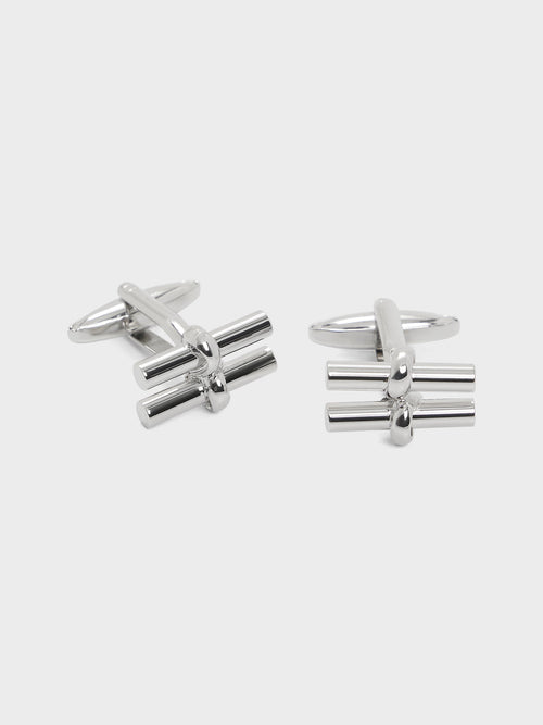 Boutons de manchettes argent - Father & Sons   - 1 