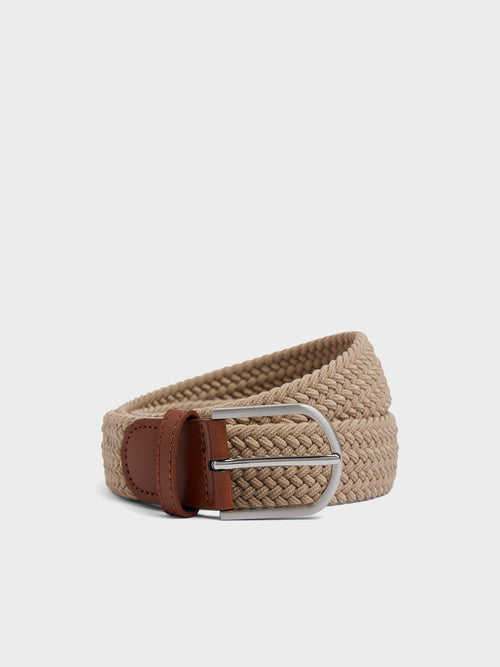 Ceinture tressée beige - 1 - Father & Sons   - 11 