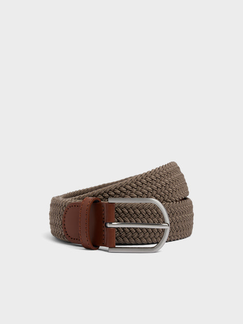 Ceinture tressée marron - 1 - Father & Sons   - 9 