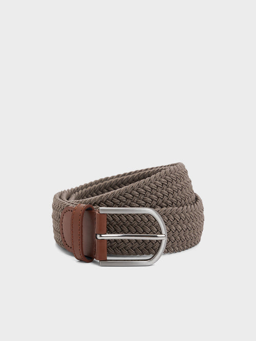 Ceinture tressée marron - 1 - Father & Sons   - 3 