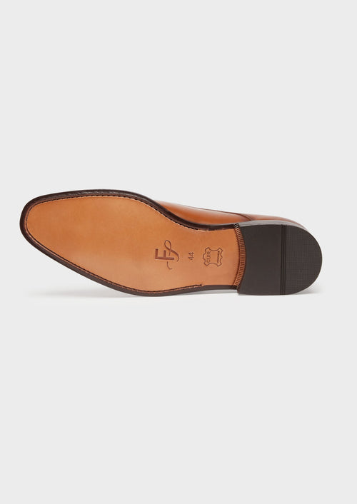 Derbies en cuir lisse cognac - Father & Sons   - 3 