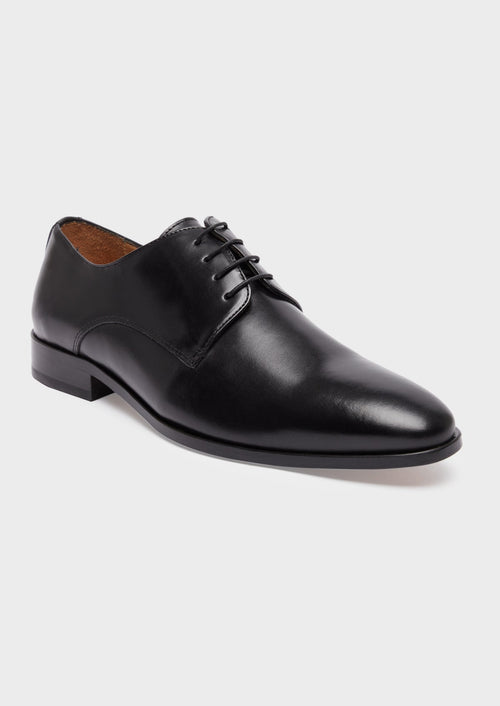 Derbies en cuir lisse noir - 1 - Father & Sons   - 2 