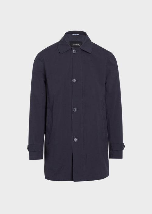 Trench droit de voyage uni bleu marine - Father & Sons   - 6 