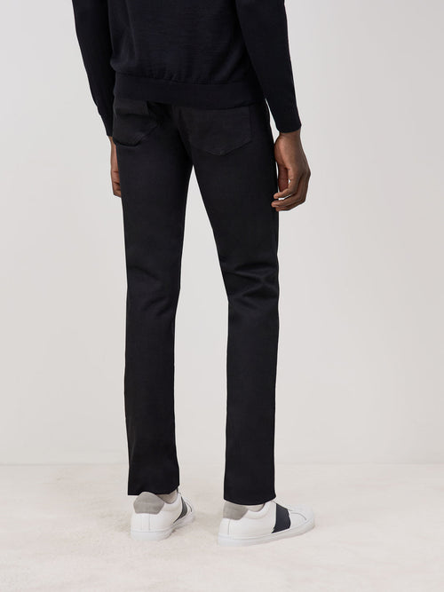 Jean skinny en coton stretch noir brut - Father & Sons   - 3 