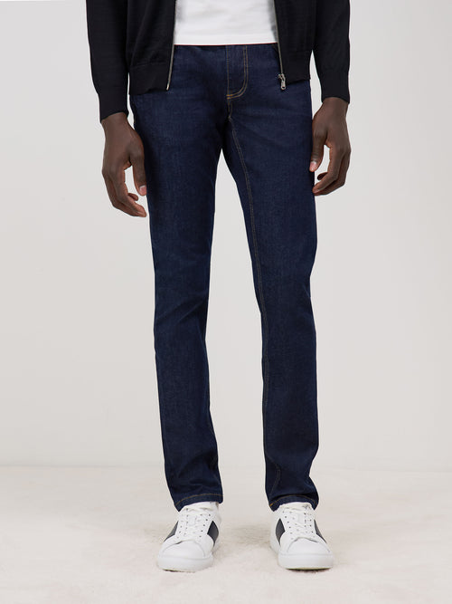 Jean skinny en coton stretch bleu brut - Father & Sons   -  