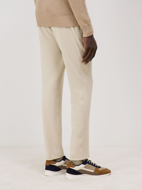 Pantalon casual slack skinny beige - 2 - Father & Sons   - 6 