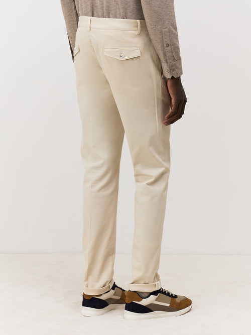 Chino slack skinny en coton stretch ficelle - 2 - Father & Sons   - 9 