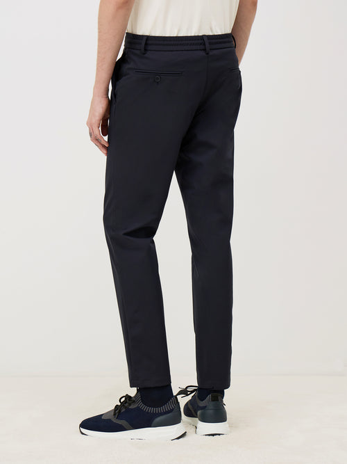 Pantalon coordonnable slack skinny bleu marine - Father & Sons   - 2 