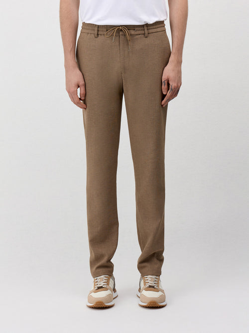 Pantalon casual skinny marron - Father & Sons   -  