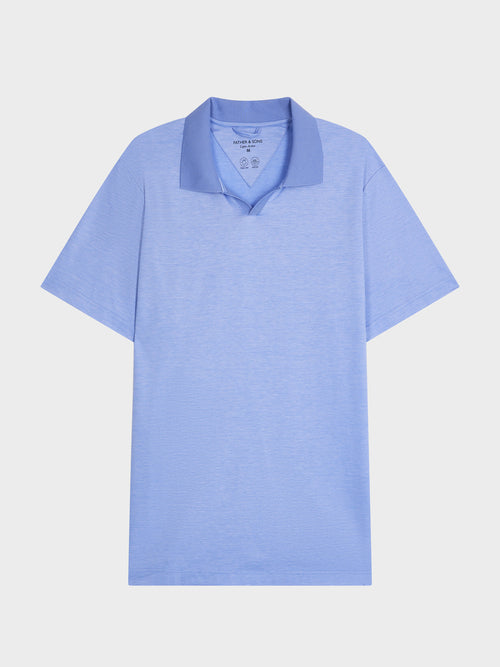 Polo Slim en coton bleu ciel - 1 - Father & Sons   - 14 