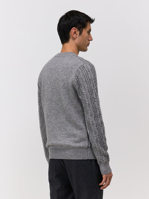 Pull col cheminée gris - 2 - Father & Sons   - 13 