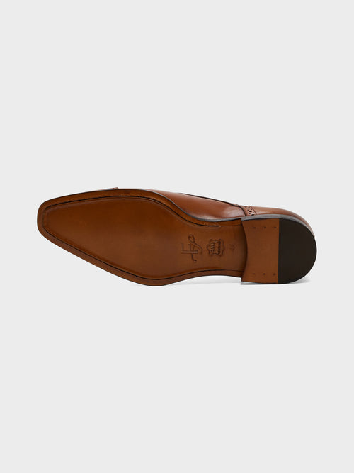 Derbies en cuir lisse cognac - Father & Sons   - 3 