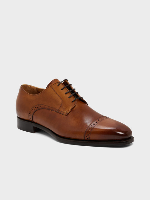 Derbies en cuir lisse cognac - Father & Sons   - 1 