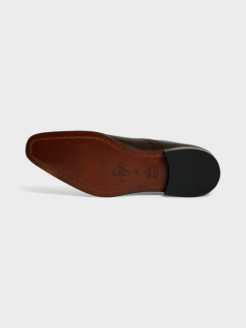 Richelieus en cuir lisse marron - Father & Sons   - 2 