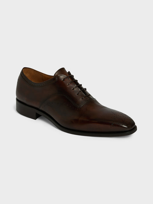 Richelieus en cuir lisse marron - 1 - Father & Sons   - 16 