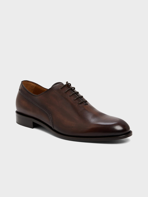 Richelieus en cuir lisse marron - 1 - Father & Sons   - 10 