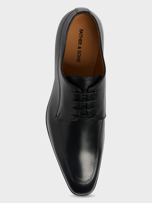 Derbies en cuir lisse noir - Father & Sons   - 2 