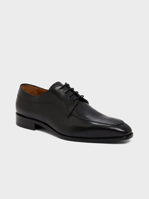 Derbies en cuir lisse noir - Father & Sons   - 1 