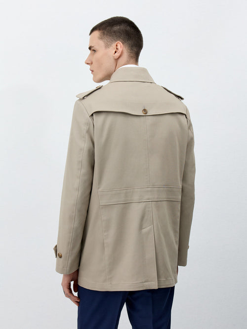 Trench droit beige - 2 - Father & Sons   - 9 