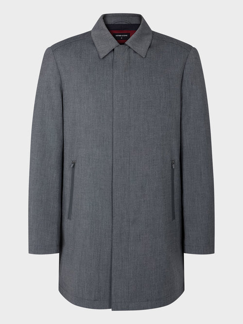 Trench droit bleu chambray - Father & Sons   - 6 