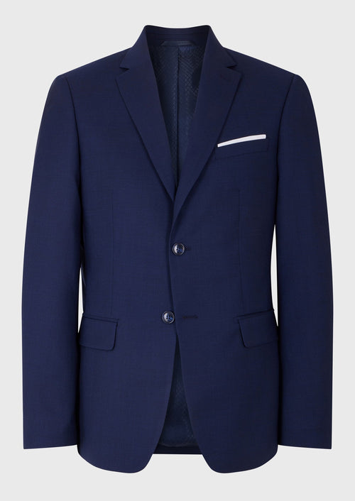 Veste de costume Regular en laine bleu marine Prince de Galles - Father & Sons   - 7 