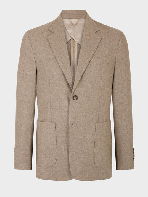 Veste Regular en laine mélangée beige - 1 - Father & Sons   - 13 