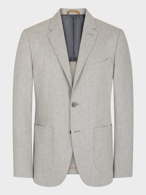 Veste Regular en laine mélangée gris clair - Father & Sons   - 6 