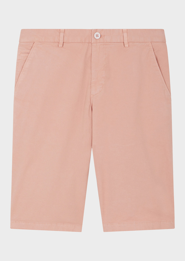 Bermuda en coton stretch uni rose - Father and Sons 65314