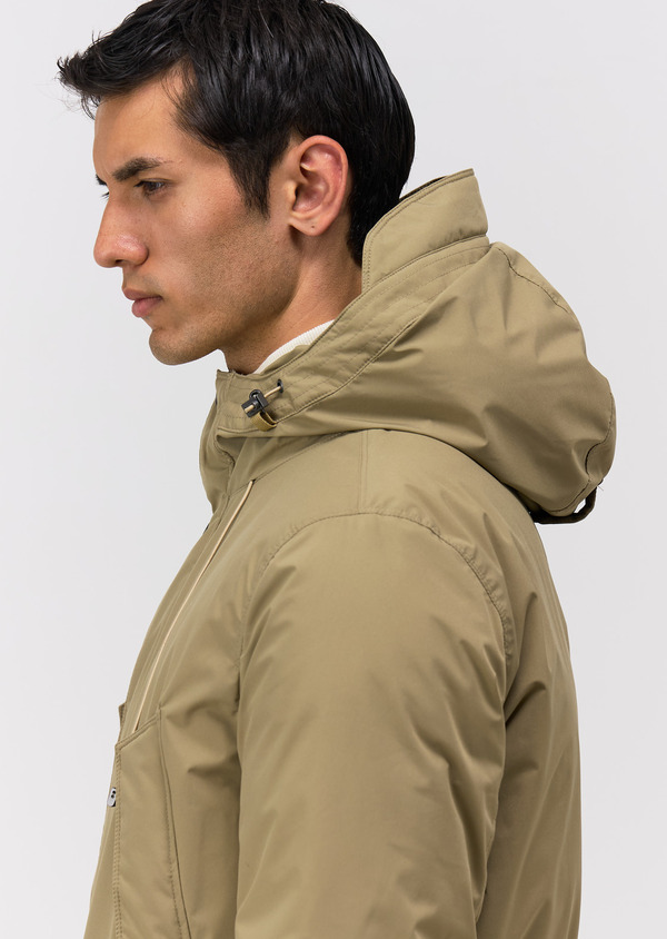 Parka beige à capuche - Father and Sons 68490