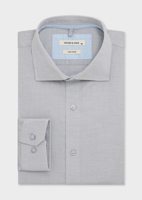 Chemise Regular en coton Jacquard gris - Father and Sons 67941