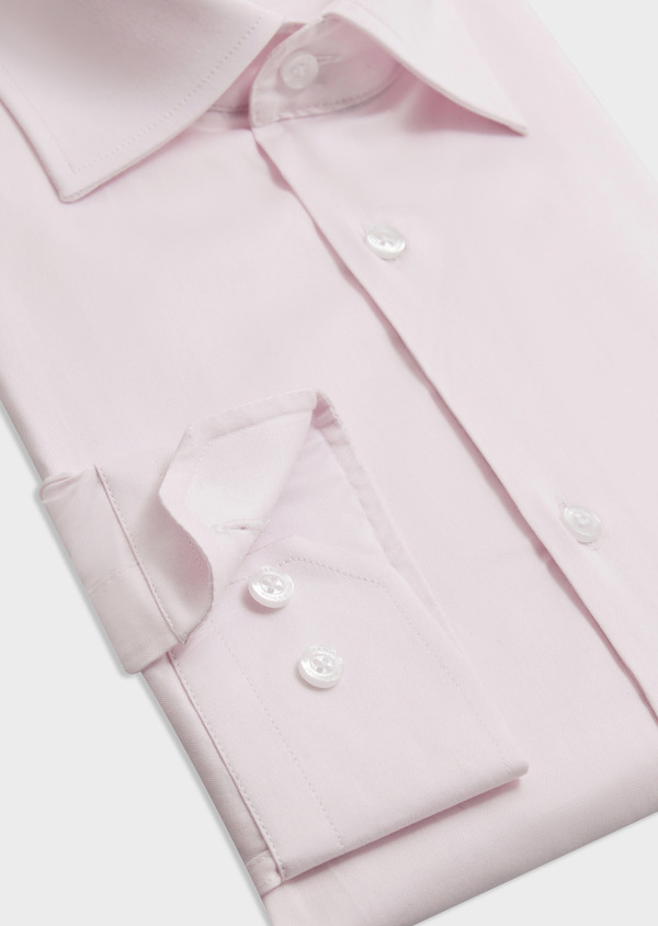 Chemise Regular en popeline de coton mélangé rose pâle - Father and Sons 68045