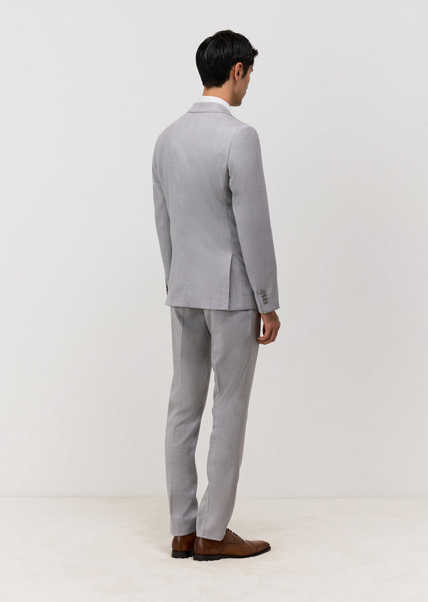 Costume 2 pièces Slim en laine gris clair - Father and Sons 69218