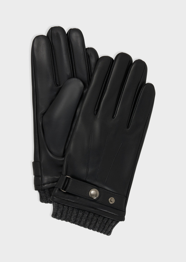 Gants en cuir noir - Father and Sons 67904