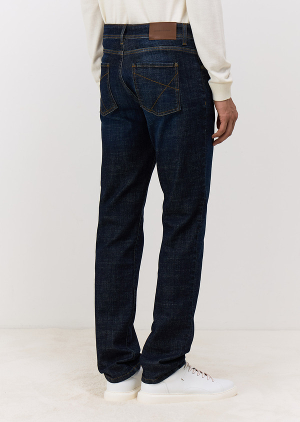 Jean Jack Regular en coton stretch bleu indigo - Father and Sons 68595