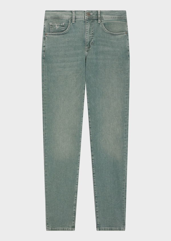 Jean Jody Slim en coton stretch vert - Father and Sons 70628