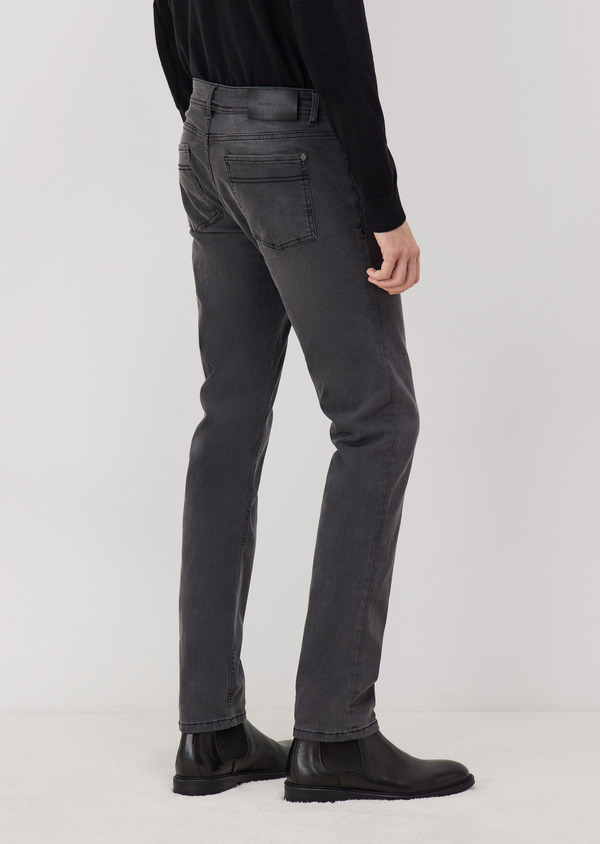 Jean Jody Slim en coton mélangé stretch anthracite - Father and Sons 70371