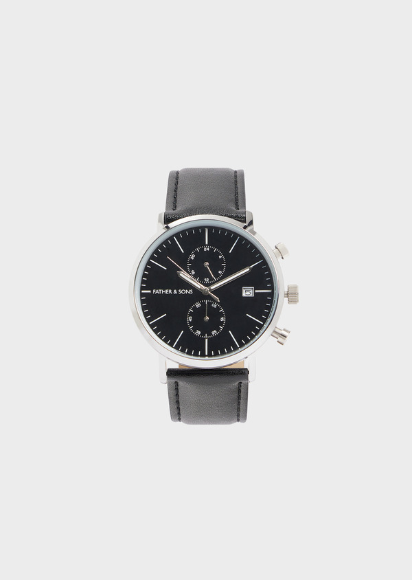 Montre bracelet en cuir noir - Father and Sons 67907