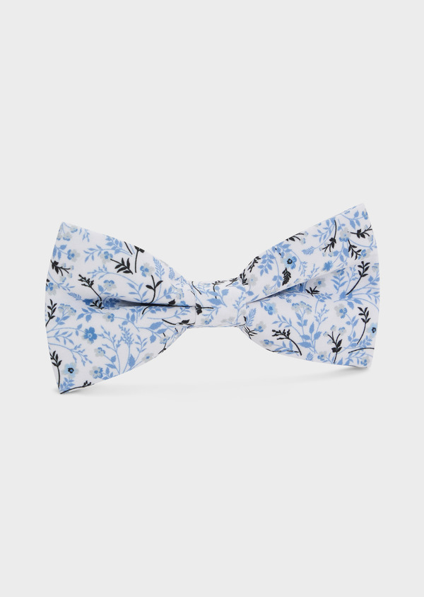 Noeud papillon bleu azur à motif fleuri - Father and Sons 68152