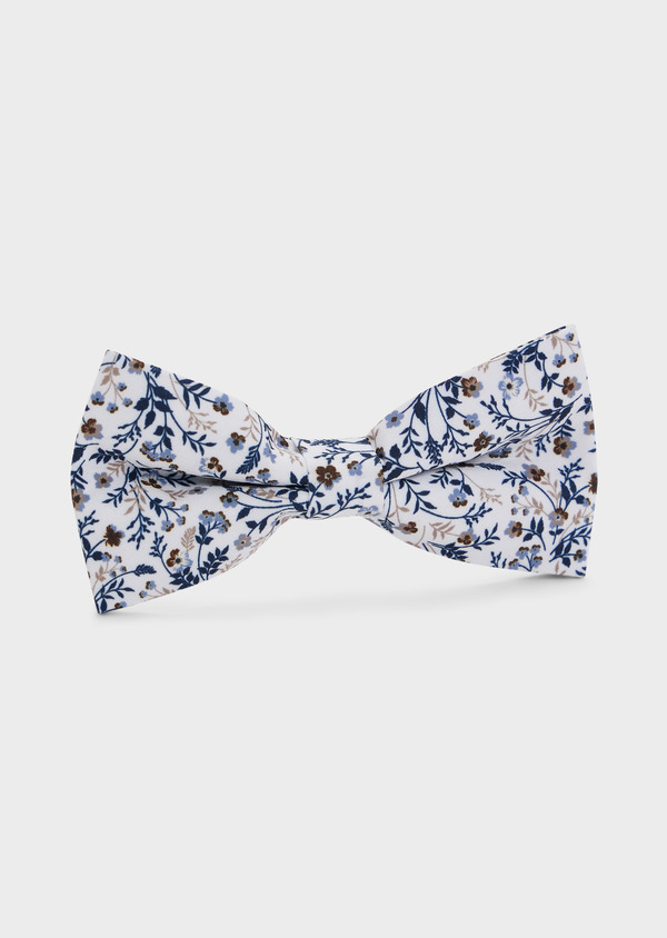 Noeud papillon bleu indigo à motif fleuri - Father and Sons 68156