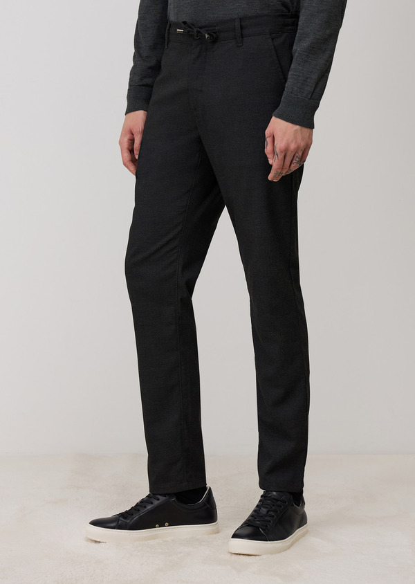 Pantalon casual slack skinny anthracite - Father and Sons 69111