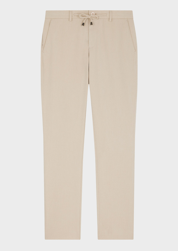 Pantalon casual slack skinny beige - Father and Sons 70345