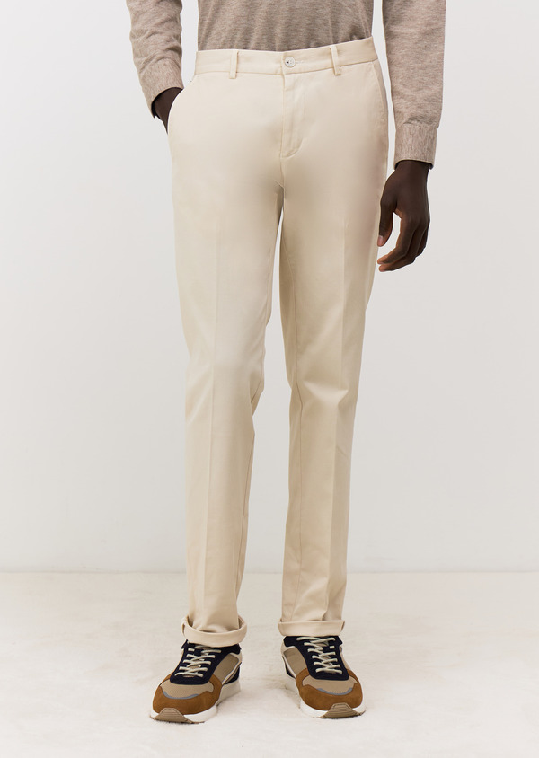 Chino slack skinny en coton stretch ficelle - Father and Sons 68515