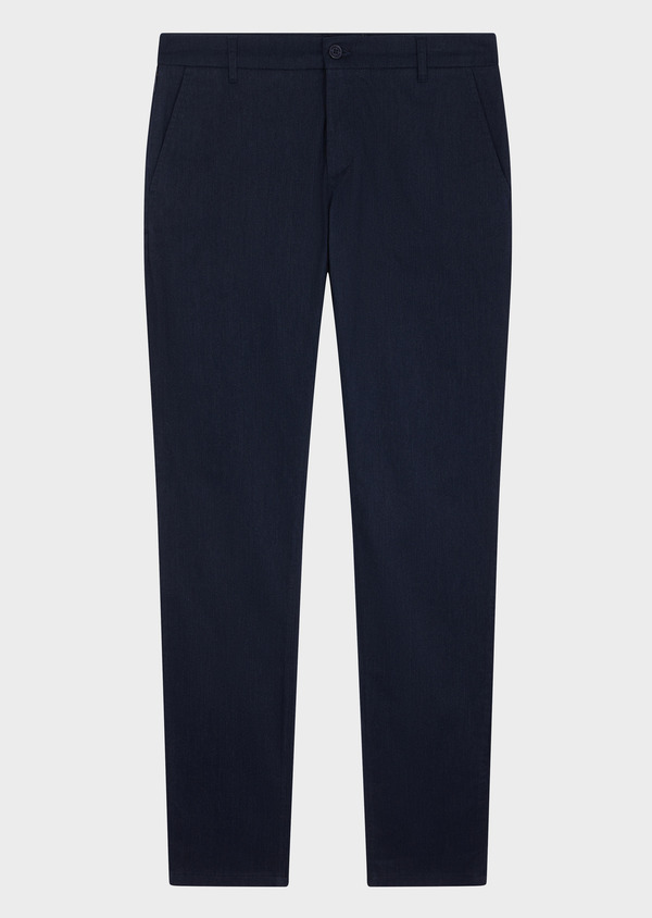 Chino slack skinny en coton mélangé bleu indigo - Father and Sons 68531