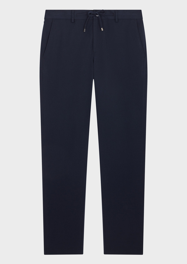 Pantalon casual slack skinny bleu marine - Father and Sons 69125