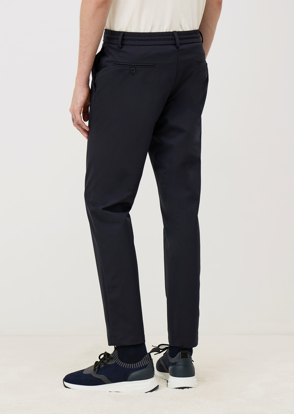 Pantalon coordonnable slack skinny bleu marine - Father and Sons 70587